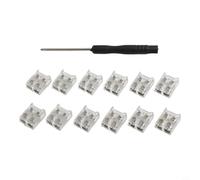 Connecteur de bande LED sans soudure - 2 broches - 10 mm - Borne à vis (10 | Design de bornes à vis, installation sans soudure, compatible avec 5 V-24 V, idéal pour les projets de bricolage