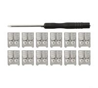 Connecteur de bande LED sans soudure - 2 broches - 10 mm - Borne à vis (8 | Design de bornes à vis, installation sans soudure, compatible avec 5 V-24 V, idéal pour les projets de bricolage