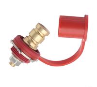 Connecteur de borne de batterie 250 A, poteau en cuivre rouge et noir pour voiture, bateau, camping-car, marine, alimentation de charge rapide en laiton pour point d'accès avec isolation en PVC, 6,8 x