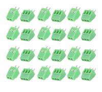 Connecteur de Bornier à Vis Pcb 50 Pièces Vert Cuivre