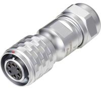Connecteur de câble circulaire femelle, droit Ø 12 6 pôles 125 V/AC 5 A IP67 Push-Pull Weipu SF1210/S6 II