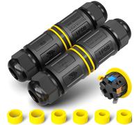 Connecteur de câble étanche IP68, 5 pôles, double voie, pour un diamètre de câble de 4 à 14 mm