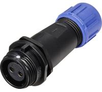 Connecteur de câble femelle, droit In Line 2 pôles 13 A 250 V/AC IP68 Weipu SP1311 / S 2 I