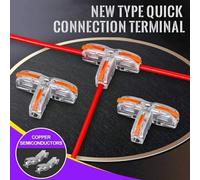 Connecteur de câble universel rapide de Type T, nouveau Type de Terminal de connexion rapide et de support fixe, connexion Push-In à domicile
