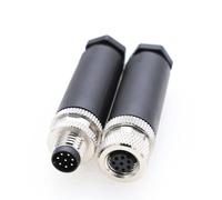 Connecteur de capteur circulaire M8 8 broches mâle et femelle A Code A Connecteur de capteur circulaire 8 mm étanche IP67