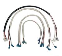 Connecteur de compresseur en cuivre pur 44 cm blanc faisceau de câblage pour réparation de climatiseur portable compatible avec Midea for Haier 1-5HP (1-1,5 CV)