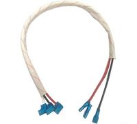 Connecteur de compresseur en cuivre pur - 44 cm - Câble blanc pour climatiseurs portables Haier (2-3 CV)