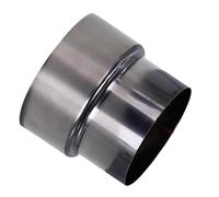Connecteur de conduit de réducteur de tuyau de poêle de cheminée, adaptateur de revêtement en acier inoxydable(8cm~7cm)