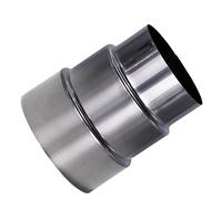 Connecteur de conduit de réducteur de tuyau de poêle de cheminée, adaptateur de revêtement en acier inoxydable(11cm~9cm)