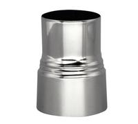 Connecteur de conduit de réducteur de tuyau de poêle en acier inoxydable | Plusieurs tailles de réduction, connectez les tuyaux de poêle et les conduits de cheminée.(11cm~10cm)