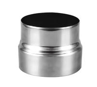 Connecteur de conduit de réducteur de tuyau de poêle en acier inoxydable | Plusieurs tailles de réduction, connectez les tuyaux de poêle et les conduits de cheminée.(12cm~10cm)