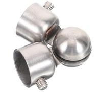 Connecteur de Conduit Rond en Acier Inoxydable, Liaison Ferme | Argenté, Forme Ronde, Guidage Souple de L’extension, Léger et Sûr Main