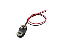 Connecteur de connexion de câble, Clips 9 V, fils noirs et rouges, boucle à coque souple/dure, support à pression 9 volts, plomb 15CM, 5/10 pièces(E,10Pcs)