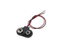 Connecteur de connexion de câble, Clips 9 V, fils noirs et rouges, boucle à coque souple/dure, support à pression 9 volts, plomb 15CM, 5/10 pièces(B,5Pcs)
