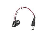 Connecteur de connexion de câble, Clips 9 V, fils noirs et rouges, boucle à coque souple/dure, support à pression 9 volts, plomb 15CM, 5/10 pièces(D,5Pcs)