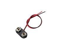 Connecteur de connexion de câble, Clips 9 V, fils noirs et rouges, boucle à coque souple/dure, support à pression 9 volts, plomb 15CM, 5/10 pièces(F,10Pcs)