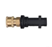 Connecteur de conversion de pot en mousse de 6,35 mm, tête à connexion rapide pour nettoyeur haute pression, accessoires en plastique noir pour entretien de voiture (B)
