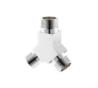 Connecteur de dérivation d'eau à trois voies pour raccords de tuyaux à quatre voies pour une entrée et deux sorties Adaptateur de plomberie Port 4 points (D-1)