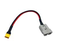 Connecteur de faisceau de câbles de batterie 50 A 600 V vers XT60 mâle avec câble 12 AWG pour applications d'alimentation