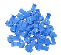 Connecteur de fil d'épissure rapide sans soudure, 25 pièces, bleu avec laiton pour une Transmission Stable