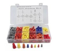 Connecteur de fil isolé en PVC, bornes à broche, Kit d'assortiment d'écrou électrique à ressort, 320 pièces