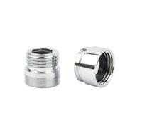 Connecteur de filetage M22 à 1/2 "en acier inoxydable, connecteur de tuyau de douche de salle de bains domestique, Joints de robinet de cuisine, adaptateur de robinet d'eau(Female 22 Male 1l2)