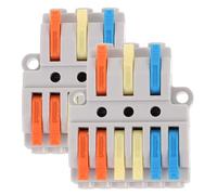 Connecteur de Fils Électriques à Levier 3 Entrées 6 Sorties 32a | Cuivre et Nylon Isolants, Raccordement Rapide, Câbles de 0,08 à 40 Mm², pour Électriciens, Boîtes de Dérivation