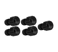 Connecteur de Mamelon à Filetage Femelle G3/8, Adaptateur de Tuyau en Plastique Durable pour Raccords de Tuyaux d'eau D'irrigation de Jardin 5 Pièces