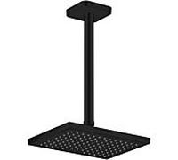 connecteur de plafond hansgrohe 26966670 300 mm, noir mat, carré