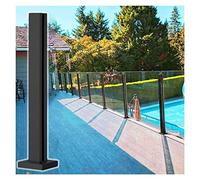 Connecteur de poteau de garde-corps coupe-vent pour clôture et système de support de base de balcon pour escaliers intérieurs et extérieurs Design poteau d'angle
