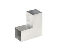 Connecteur de poteau Forme en L Métal galvanisé 81x81 mm