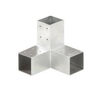 Connecteur de poteau Forme en Y Métal galvanisé 71x71 mm