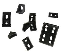 Connecteur de profilé en aluminium for routeur, support d'angle, 2020, 2028, 3030, 3060, 4040, 4080, 6060, 20/30/40/45/60, 2040(Noir,10PCS 3030)