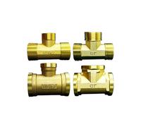 Connecteur de raccord de tuyau en laiton, Type té réducteur femelle et mâle DN20 3/4 ", adaptateur de couplage à 3 voies(G1-G04-G1 Male)