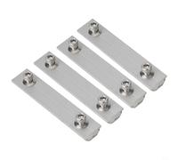 Connecteur de rail de panneau solaire en aluminium pour montage de module PV, borne de connexion profilée réglable de 0 à 1 cm, support résistant à la corrosion pour rails de 2 cm, 14 cm (4 pièces)