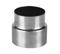 Connecteur de réduction d'extension de tuyau de poêle, 1 pièce, réducteur de conduit de cheminée en acier inoxydable, adaptateur de cheminée, tuyau de poêle, grande tête à petite tête(7.5cm~8cm)