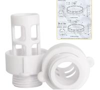 Connecteur de remplacement pour bouchon de vidange de tuyau de piscine rond Intex 10184 (lot de deux)