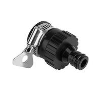 Connecteur de Robinet, Adaptateur de Robinet, Raccord de Tuyau de Tuyau D'arrosage pour la Cuisine, le Jardinage, le Lavage de Voiture, Noir