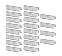 Connecteur de Sangle en Métal 20 Ensembles de Rembourrage | Finition Argentée, Fixation Robuste pour Sangles D’assise, Usage Bricolage et Réparation de Meubles