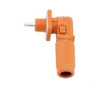 Connecteur de stockage d'énergie - 120 A/200 A - Raccord rapide - Borne à vis - Protection anti-flamme V-1 IP67 - Pour onduleur photovoltaïque - Cuivre et nylon PA66 (200 A-orange)
