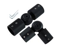 Connecteur de tringle de rideau pour fenêtre en coin de 7,1 cm, tringle réglable avec coudée articulée pour rideau de fenêtre en baie ou rideau d’angle, tringle pour stores - 2,8 cm