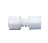 Connecteur de tube Raccord union femelle à compression BSPP blanc, pièces de rechange for plomberie en PTFE, raccord tuyau, 1 pièce(12MM*1/2INCH)