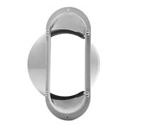 Connecteur de tuyau d ' échappement à bouche plate de 5.9 pouces, connecteur de Tube, de déflecteur de capot d ' air, accessoires de climatisation mobiles, Tube universel
