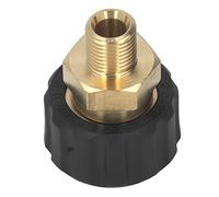 Connecteur de Tuyau de Nettoyeur Haute Pression, Adaptateur de Nettoyeur Haute Pression en Caoutchouc G1/4in vers M22x1.5mm pour Remplacement (Mâle à femelle 14mm OD)