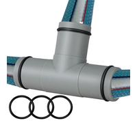 Connecteur De Tuyau De Piscine 1,25 Pouces - Épisseur Nervurée Robuste | Coupleur D'extension Barbelé Pour Piscine Hors Sol, Adaptateur De Remplacement De Pompe À Filtre, Raccord Union Étanche |