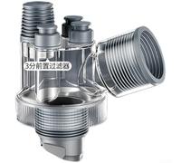 Connecteur de tuyau de vidange ABS double joint fermeture magnétique joint en silicone angle de 90 degrés débit rapide compatible avec tuyaux de 32 mm, 40 mm, 50 mm, 75 mm, purificateur d'eau pour