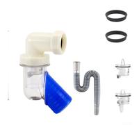 Connecteur de tuyau de vidange en forme de Y de 50 mm coude à 45 degrés, étanchéité automatique, anti-odeur, anti-odeur, raccord de plomberie pour tuyau d'évacuation en PVC, joint étanche avec anneau