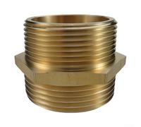 Connecteur de tuyau d'incendie en laiton de 3,8 cm mâle NPT vers 3,8 cm mâle NST NH, raccord fileté hexagonal, résistant à la haute pression pour tuyaux et vannes