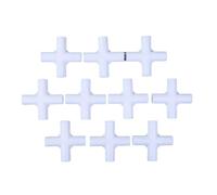 Connecteur De Tuyau En Plastique Blanc 12mm, Bricolage, Étagère, Tente, Joint Fixe, Raccord T, Coude Droit À Quatre Voies, Crochet Garde-robe, 10 Pièces(A5)