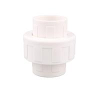 Connecteur de tuyau en PVC de 20 à 40 mm droit/coude/té/croix | Joints de tuyau d'irrigation de jardin de Valve d'eau d'aquarium(Union Connector,20mm)
